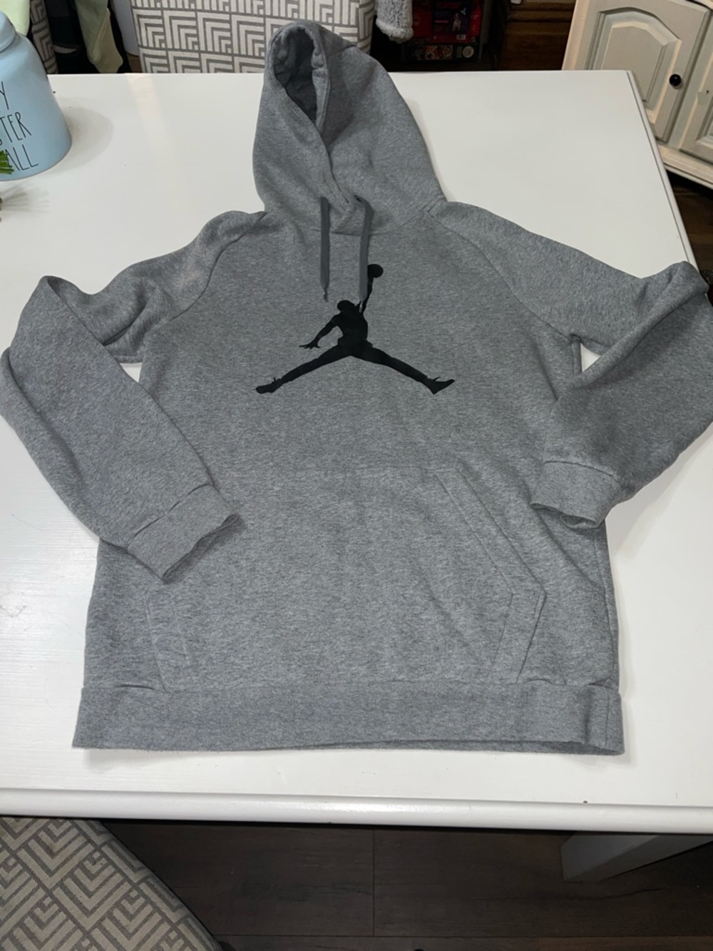 Jordan gray hoodie size small
